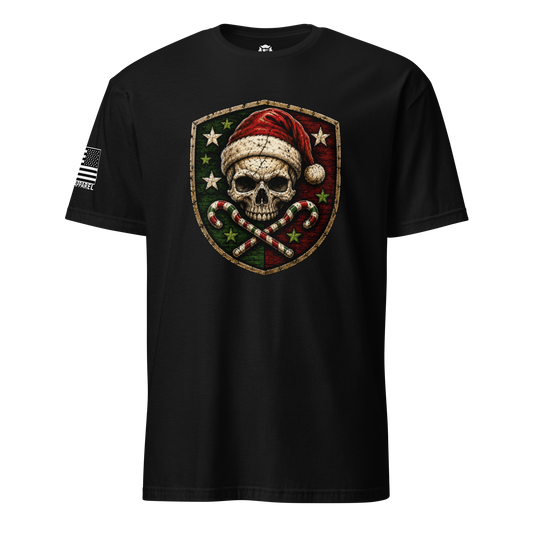 Holiday Shield Skull Christmas