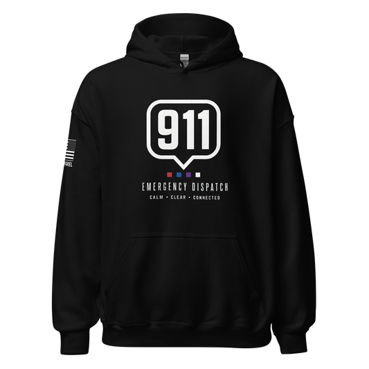 911 EMERGENCY DISPATCH — CALM, CLEAR, CONNECTED HOODIE